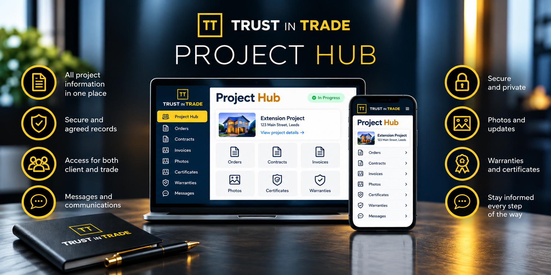 Trust In Trade Project Hub digital project record